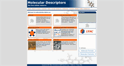 Desktop Screenshot of moleculardescriptors.eu