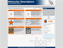 Tablet Screenshot of moleculardescriptors.eu